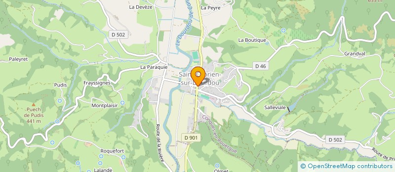 localisation de l'entreprise CLUB DE L AMITIE 3EME AGE DE ST-CYPRIEN/DOURDOU à CONQUES-EN-ROUERGUE