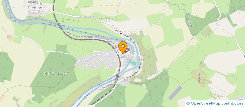 localisation de l'entreprise CLUB DE L'AMITIE  WITTRING