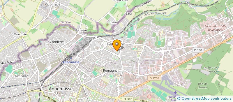 localisation de l'entreprise CLUB DE L'AMITIE à VILLE-LA-GRAND