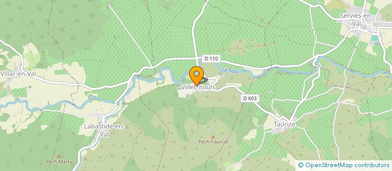 localisation de l'entreprise CLUB DE L'AMITIE  TALAIRAN