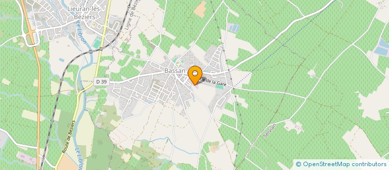 localisation de l'entreprise CLUB DE L'AMITIE  BASSAN