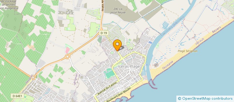 localisation de l'entreprise CLUB DE L'AMITIE  VALRAS-PLAGE