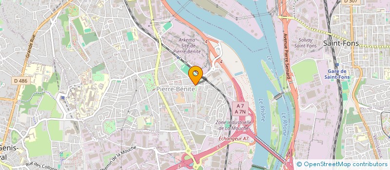 localisation de l'entreprise CLUB DE L'AMITIE  OULLINS-PIERRE-BENITE