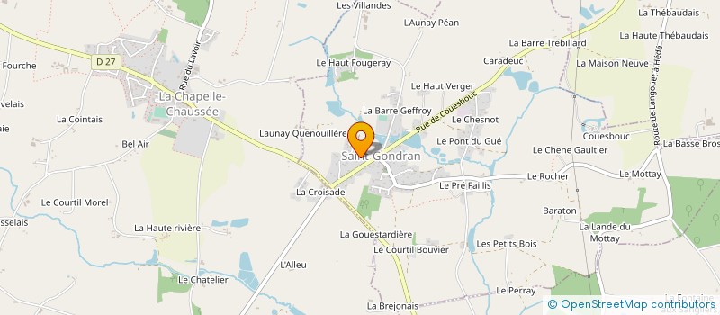 localisation de l'entreprise CLUB DE L'AMITIE  SAINT-GONDRAN