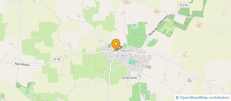 localisation de l'entreprise CLUB DE L'AMITIE  SEGRE-EN-ANJOU BLEU