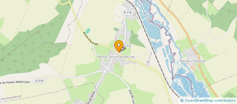 localisation de l'entreprise CLUB DE L AMITIE  NESLE-NORMANDEUSE