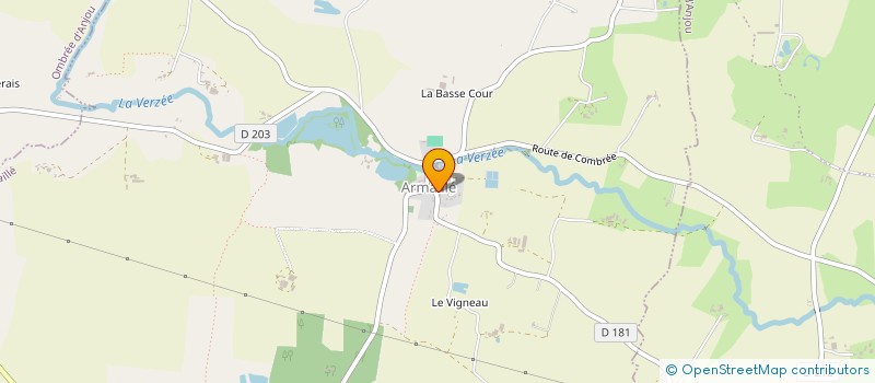localisation de l'entreprise CLUB DE L'AMITIE à OMBREE D'ANJOU