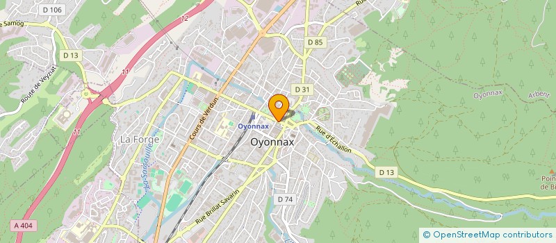 localisation de l'entreprise CLUB DE L'AMITIE à OYONNAX