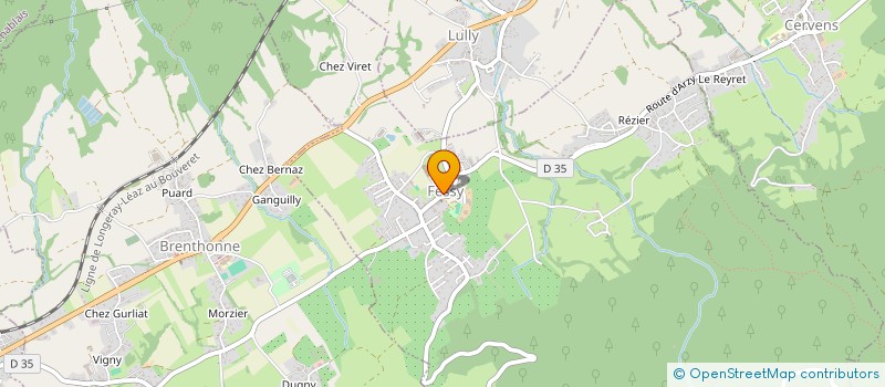 localisation de l'entreprise CLUB DE L'AMITIE  BONS-EN-CHABLAIS