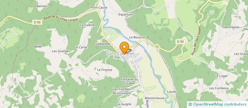 localisation de l'entreprise CLUB DE L'AMITIE  CENAC-ET-SAINT-JULIEN