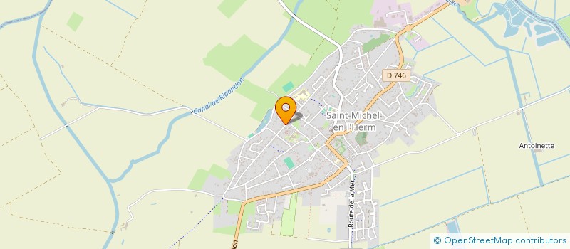 localisation de l'entreprise CLUB DE L'AMITIE  SAINT-MICHEL-EN-L'HERM