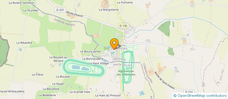 localisation de l'entreprise CLUB DE L'AMITIE  SENONNES