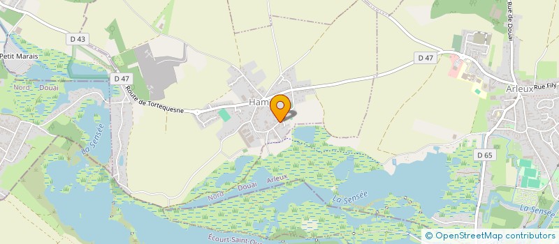 localisation de l'entreprise CLUB DE L'AMITIE  HAMEL