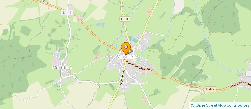 localisation de l'entreprise CLUB DE L'AMITIE  VAUVILLERS