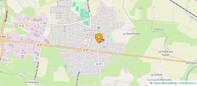 localisation de l'entreprise CLUB DE L'AMITIE COMITE CHEVEUX BLANCS  BONCHAMP-LES-LAVAL