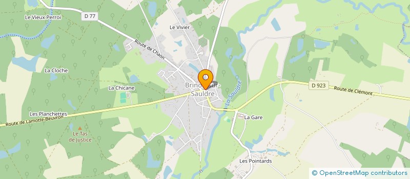 localisation de l'entreprise CLUB DE L'AMITIE D'ARGENT SUR SAULDRE  ARGENT-SUR-SAULDRE