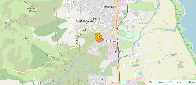 localisation de l'entreprise CLUB DE L'AMITIE DE BIGUGLIA à BIGUGLIA