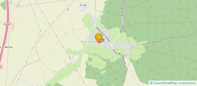 localisation de l'entreprise CLUB DE L'AMITIE DE CHAMPVOUX à CHAMPVOUX