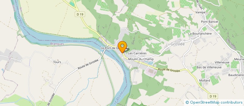 localisation de l'entreprise CLUB DE L'AMITIE DE CHAZEY-BONS à CHAZEY-BONS