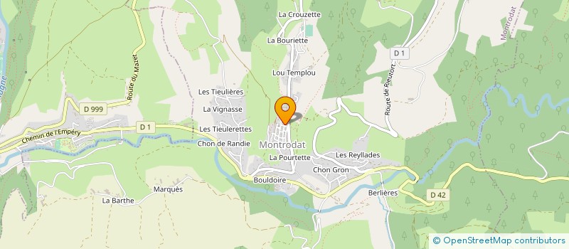 localisation de l'entreprise CLUB DE L AMITIE DE CHIRAC  BOURGS SUR COLAGNE