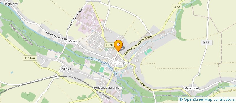 localisation de l'entreprise CLUB DE L'AMITIE DE GALLARDON à GALLARDON