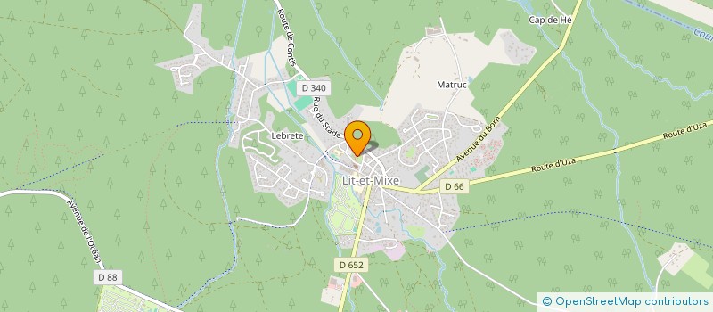 localisation de l'entreprise CLUB DE L'AMITIE DE LIT-ET-MIXE  LIT-ET-MIXE