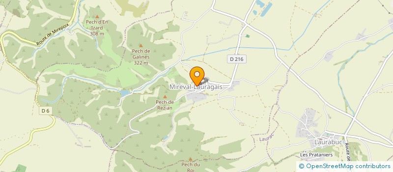 localisation de l'entreprise CLUB DE L'AMITIE DE MIREVAL LAURAGAIS  MIREVAL-LAURAGAIS