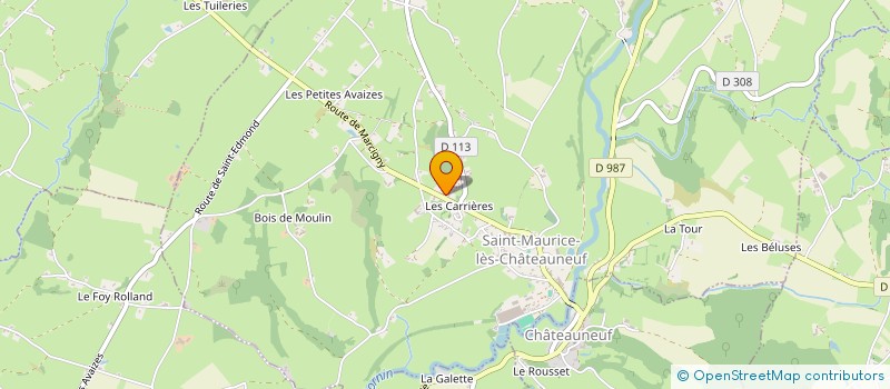 localisation de l'entreprise CLUB DE L'AMITIE DE SAINT-MAURICE-LES-CHATEAUNEUF ET CHATEAUNEUF  SAINT-MAURICE-LES-CHATEAUNEUF