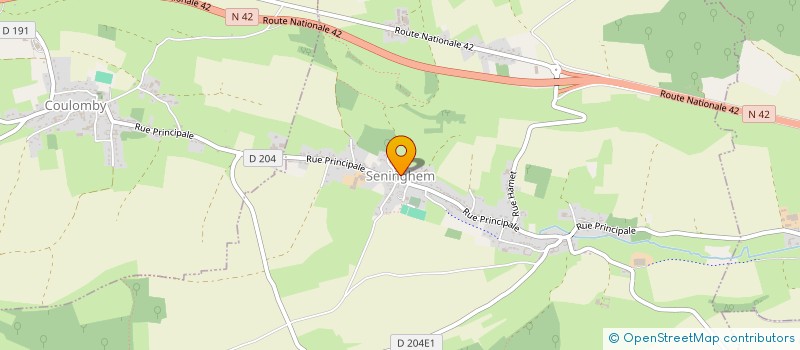 localisation de l'entreprise CLUB DE L'AMITIE DE SENINGHEM  SENINGHEM