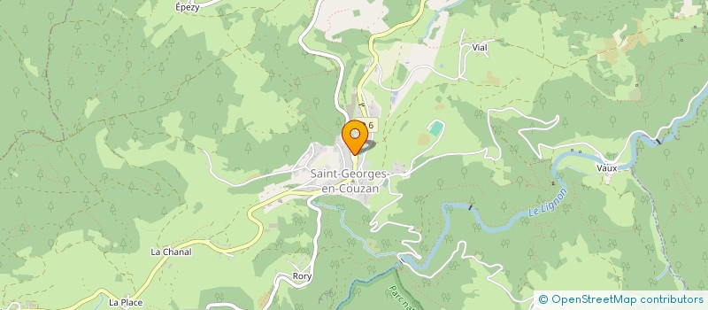 localisation de l'entreprise CLUB DE L'AMITIE DE ST GEORGES EN COUZAN  SAINT-GEORGES-EN-COUZAN
