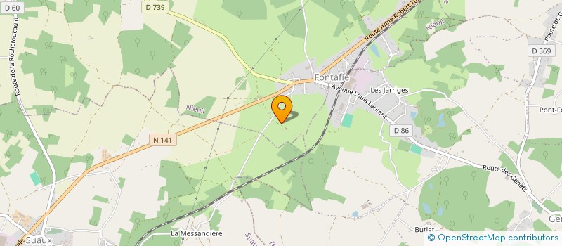localisation de l'entreprise CLUB DE L'AMITIE DE SURIS à TERRES-DE-HAUTE-CHARENTE