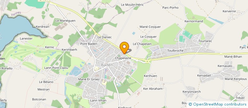 localisation de l'entreprise CLUB DE L AMITIE DES AINES DE BADEN  BADEN