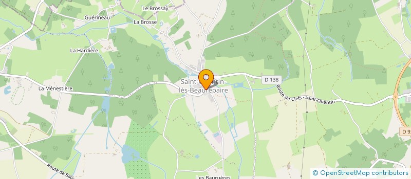 localisation de l'entreprise CLUB DE L'AMITIE DES ANCIENS DE ST QUENTIN LES BEAUREPAIRE à BAUGE-EN-ANJOU