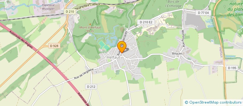 localisation de l'entreprise CLUB DE L'AMITIE DU 3E AGE D'HELFAUT-BILQUES  HELFAUT