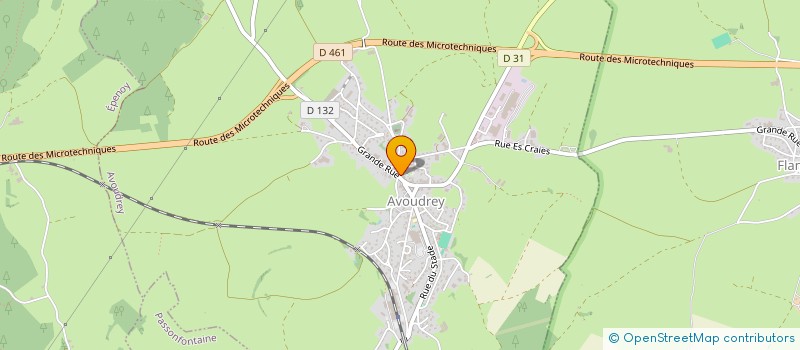 localisation de l'entreprise CLUB DE L'AMITIE DU 3EME AGE  AVOUDREY