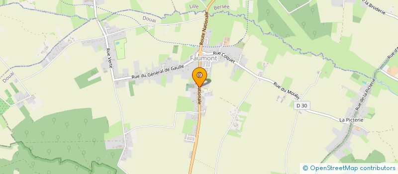 localisation de l'entreprise CLUB DE L AMITIE DU 3EME AGE DE FAUMONT  FAUMONT