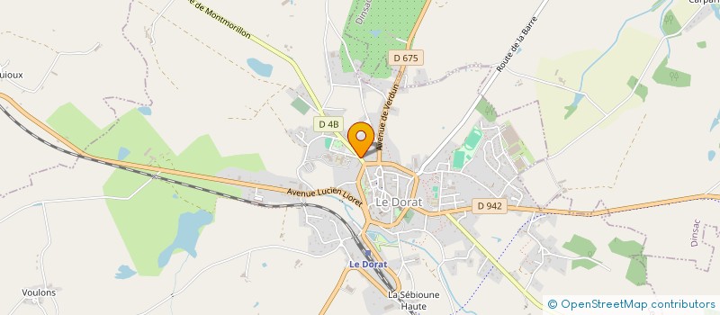 localisation de l'entreprise CLUB DE L AMITIE DU DORAT  LE DORAT