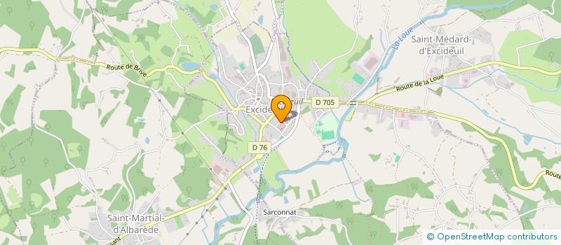 localisation de l'entreprise CLUB DE L'AMITIE EXCIDEUIL  EXCIDEUIL