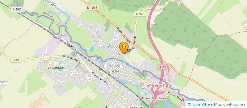 localisation de l'entreprise CLUB DE L'AMITIE PICARDE  BOUILLANCOURT-EN-SERY