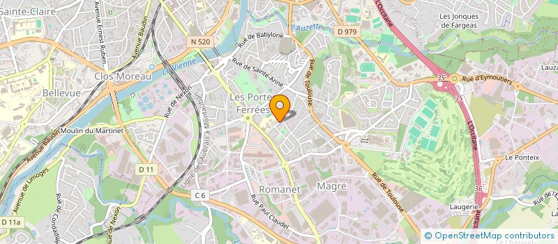 localisation de l'entreprise CLUB DE L AMITIE SECTION DANSE à LIMOGES