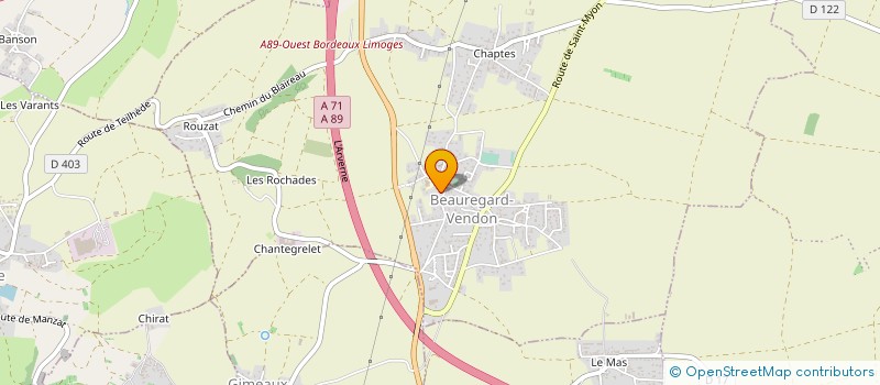 localisation de l'entreprise CLUB DE L'ARC EN CIEL DE BEAUREGARD VENDON  BEAUREGARD-VENDON