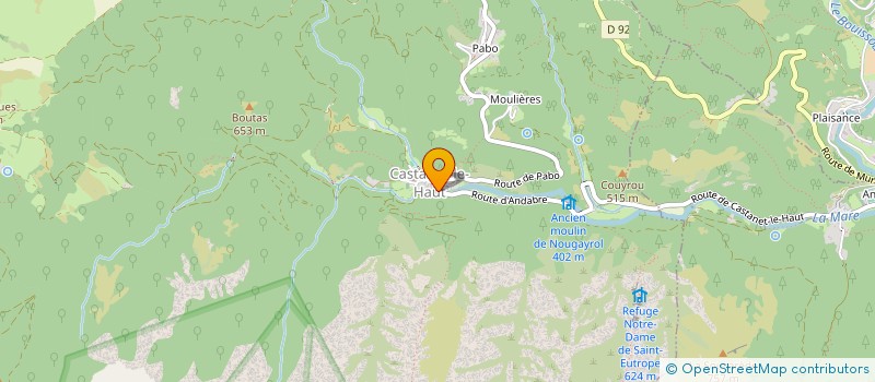 localisation de l'entreprise CLUB DE L'AVENIR  ROSIS