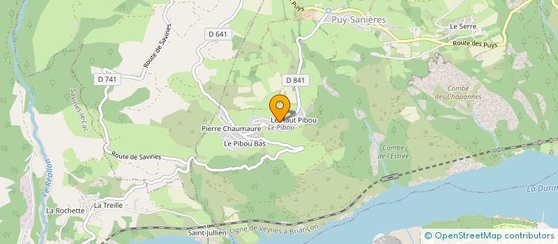 localisation de l'entreprise CLUB DE L'EMBRUNAIS DE LA RETRAITE SPORTIVE  PUY-SANIERES