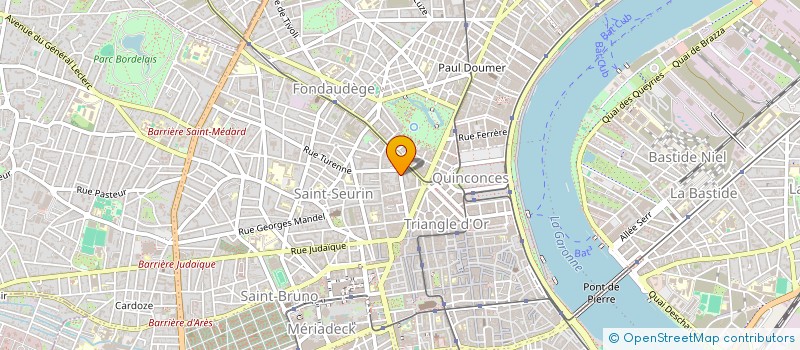 localisation de l'entreprise CLUB DE L'ESPERANCE à BORDEAUX