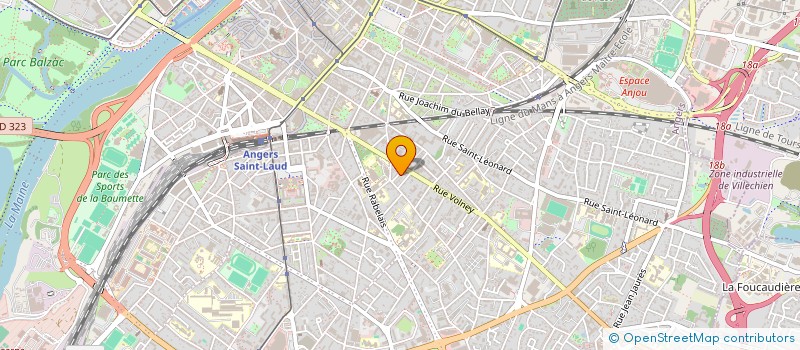 localisation de l'entreprise CLUB DE L ESPERANCE à ANGERS