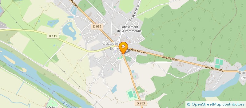 localisation de l'entreprise CLUB DE L'ESPERANCE DES SENIORS à OUZOUER-SUR-LOIRE