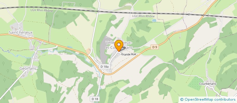 localisation de l'entreprise CLUB DE L'ESPERANCE  LES AINES RURAUX  ATHESANS-ETROITEFONTAINE