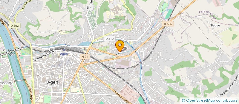 localisation de l'entreprise CLUB DE L ETOILE D OR  AGEN