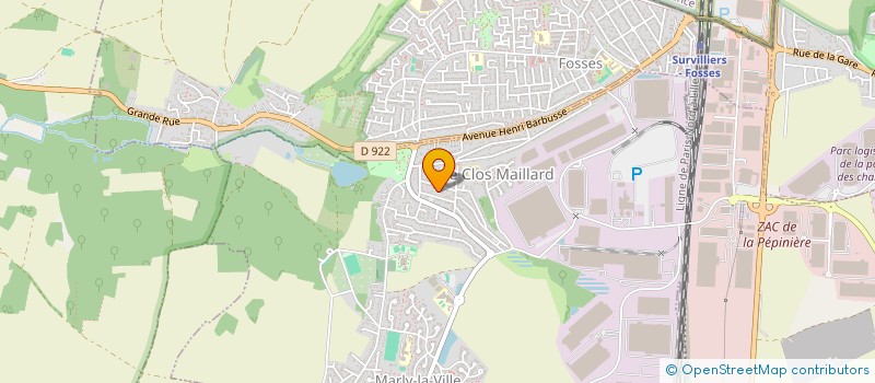 localisation de l'entreprise CLUB DE L'IMAGE ET DU SON  MARLY-LA-VILLE