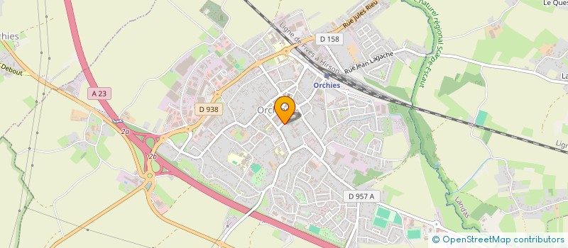 localisation de l'entreprise CLUB DE L OISEAU LYRE  ORCHIES